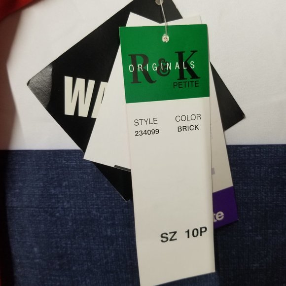 R&K ORIGINALS PETITE ORANGE BRICK MAXI SLEEVELESS SUNDRESS - Picture 5 of 11